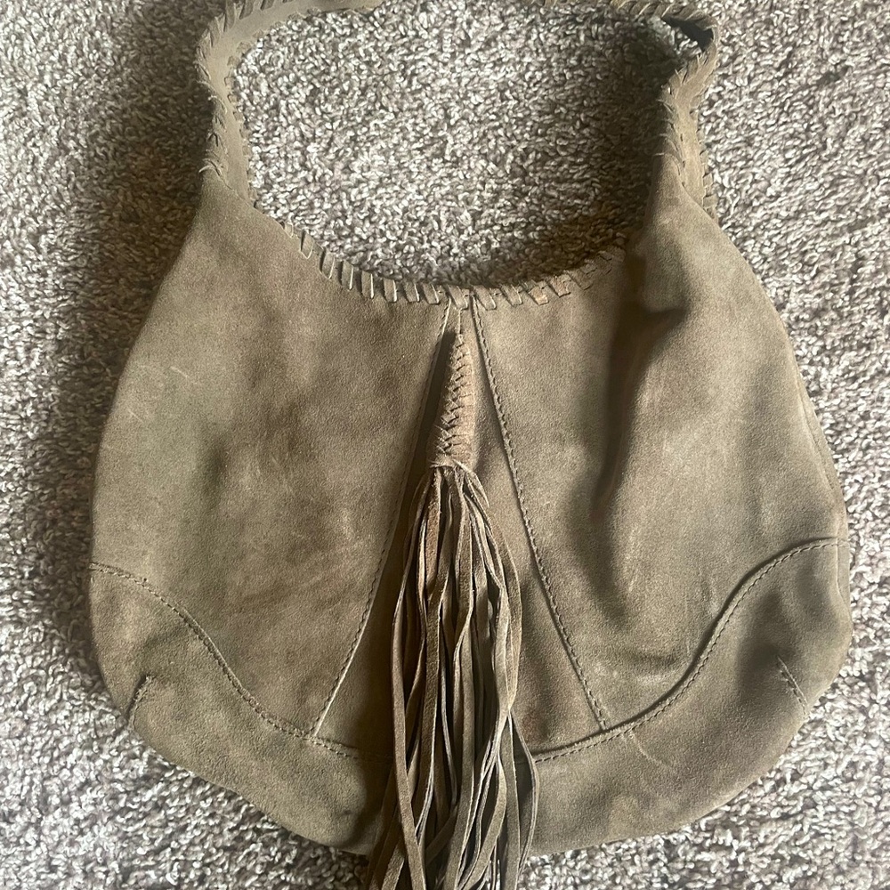 Vintage Lucky Brand suede handbag